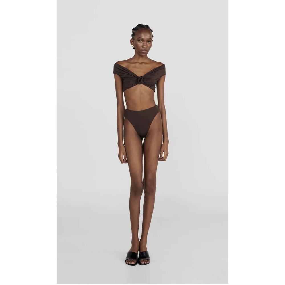 Maygel Coronel Sauco Bikini Set in Brown